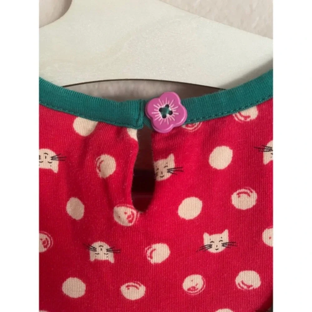 Matilda Jane Under the Tree Dress Baby Girl Polka Dot Floral 12-18M Cats Holiday